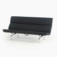 2006 Herman Miller by Ray and Charles Eames Sofa Compact Black Fabric Upholstery Online now