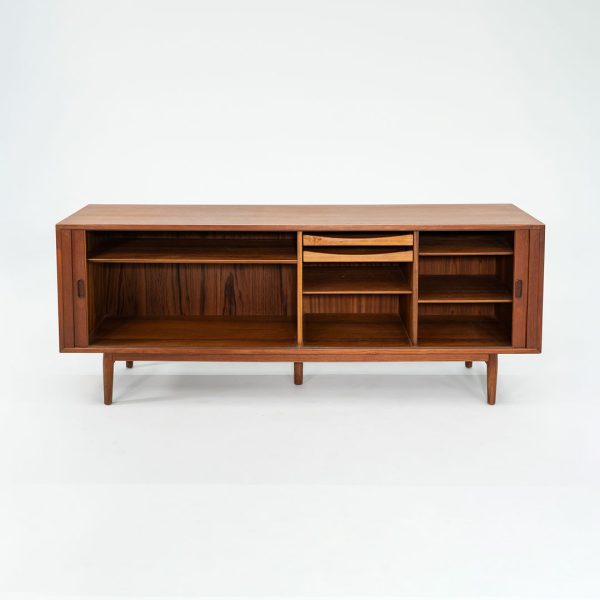 1960S Model-37 Tambour-Door Teak Credenza Cabinet By Arne Vodder For Sibast Mobler Teak Hot on Sale