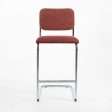 2021 Knoll Cesca Bar Stool with Upholstered Seat and Back, Model 51CH by Marcel Breuer Online