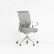 2015 Gray Vitra ID Mesh Desk Chairs by Antonio Citterio Polished Arms   Bases For Sale