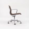 2010s Eames Aluminum Group Management Desk Chair by Ray and Charles Eames for Herman Miller in Brown Fabric For Sale