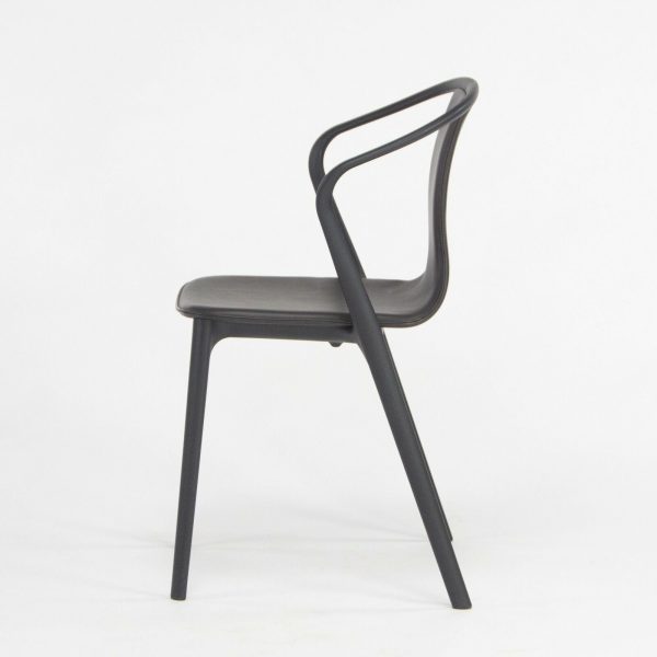 C. 2019 Vitra Belleville Armchair in Brown Leather by Ronan & Erwan Bouroullec Online Sale