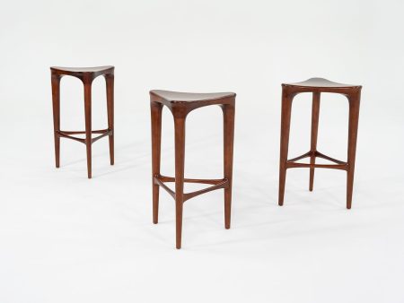 2010s 2 BY 3 Counter Stool by 2 BY 3 Design for Geiger in Cherry Wood 11x Available Hot on Sale