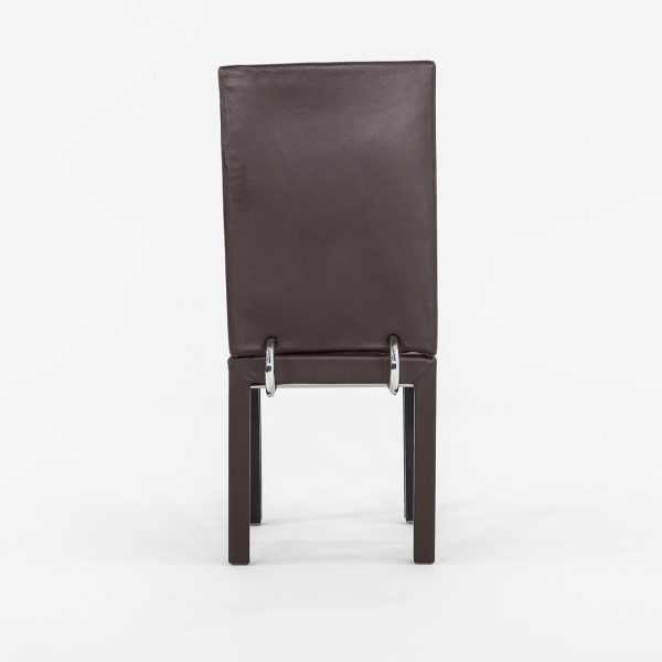 2005 Paolo Piva for B&B ltalia Arcadia High Back Dining Side Chair in Brown Leather 12+ Available Supply