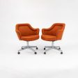 1971 Rolling Office Chair by Hiebert in Orange Fabric Discount