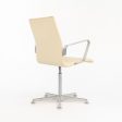 2008 Oxford Chair, Model 3291W by Arne Jacobsen for Fritz Hansen in Ivory Leather 6x Available Online Hot Sale