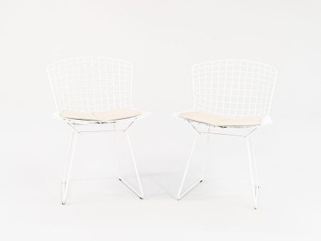 2010s Knoll Bertoia Side Chair, Model 420c by Harry Bertoia for Knoll Steel, Powdercoat, Vinyl Online now