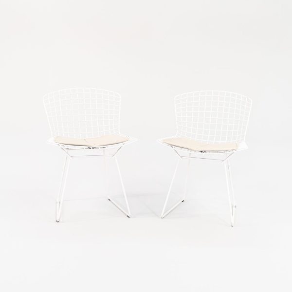 2010s Knoll Bertoia Side Chair, Model 420c by Harry Bertoia for Knoll Steel, Powdercoat, Vinyl Online now