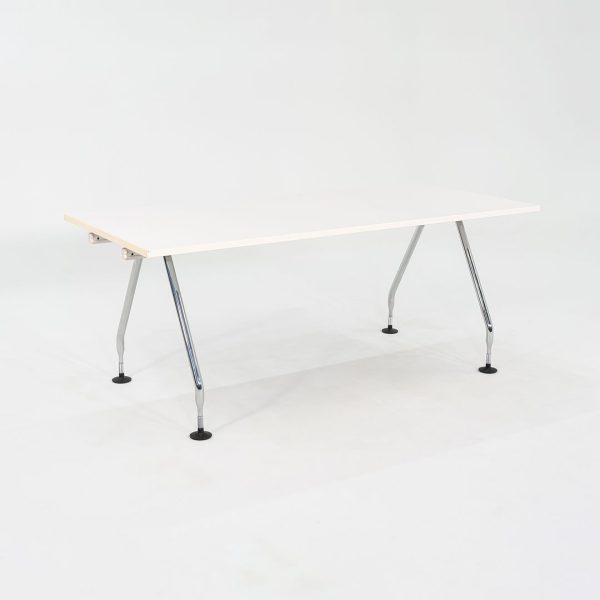 2007 Antonio Citterio for Vitra Ad Hoc Desk With White Laminate Tops 70x32 in 3x Available For Discount