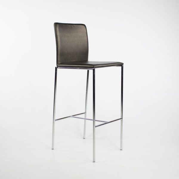 2010s MilanoLight Bar Stool, MI-3230 by Wolfgang Mezger for Davis in Vinyl 8x Available Hot on Sale