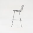 2014 Pair of Bertoia Bar Stools, Model 428C by Harry Bertoia for Knoll in Chrome For Sale