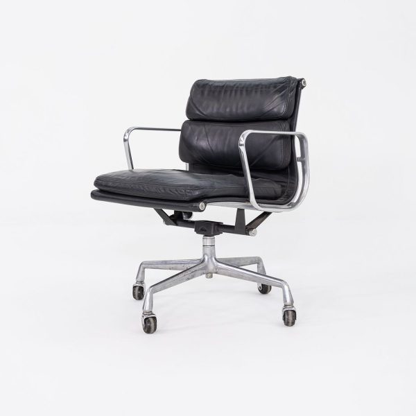 1981 Herman Miller Eames Soft Pad Management Desk Chair with Fabric Back 2x Available For Discount