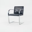 2000s Mies Van Der Rohe for Knoll Brno Chairs in Dark Blue Leather 12+ Available Online Sale