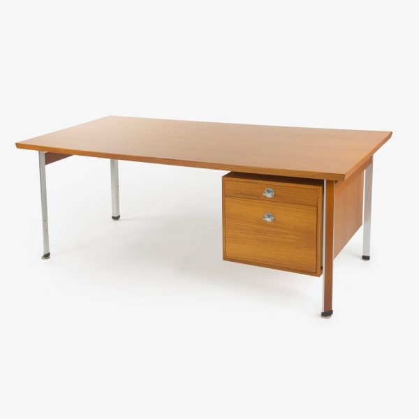 1960s Finn Juhl France & Son Technocrat Desk Model 963 in Teak Made in Denmark For Sale