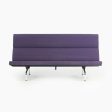 2006 Herman Miller Ray and Charles Eames Sofa Compact Purple Fabric Upholstery Supply