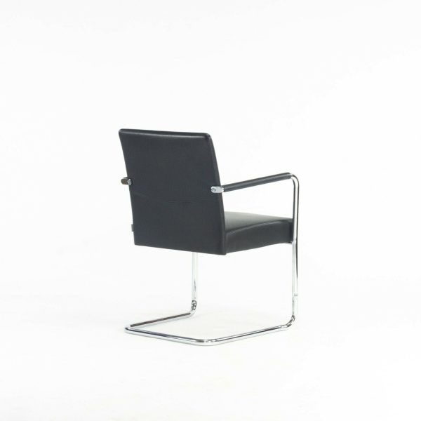 2010s Walter Knoll George Cantilever Stacking Chairs designed by EOOS in Black Leather For Cheap