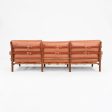 1970s Kontiki Three Seat Sofa by Arne Norell for Scanform with New Upholstery Supply