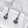 Pearl and Hematite Sterling Silver Earrings Cheap