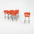 C. 2022 Grazia & Co Diiva Swivel Counter Stool in Orange 7x Available Sale