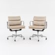 2006 Soft Pad Management Chair, EA435 by Ray and Charles Eames for Herman Miller in Leather 4x Available For Cheap