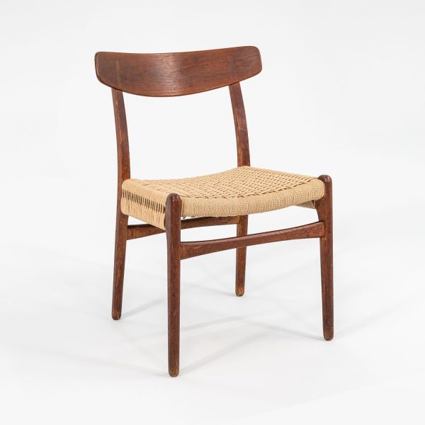 SOLD 1960s CH23 Chair by Hans J. Wegner for Carl Hansen & Son Oak, Paper Cord, Metal Fashion