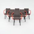 2004 Ettore Sottsass for Knoll Mandarin Dining Chair in Orange with Multi Pattern Upholstery 6x Available Fashion