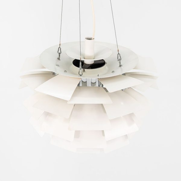 1970s Poul Henningsen for Louis Poulsen Large Artichoke Pendant Lamp in White Online Hot Sale