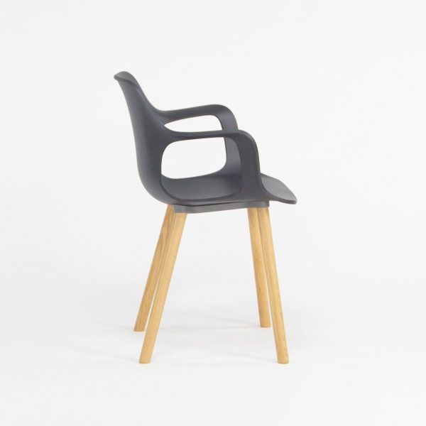 2018 Jasper Morrison for Vitra HAL Armchair with Black Seat and Oak Wood Legs Online