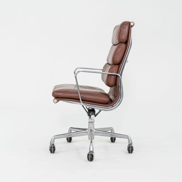 1996 Herman Miller Eames Soft Pad Executive Desk Chair in Brown Leather 8x Available For Discount