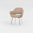 2021 Saarinen Executive Arm Chair, Model 71A by Eero Saarinen for Knoll in Tan Leather, 5x Available Online Sale