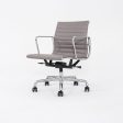 2014 Herman Miller Eames Aluminum Group Management Desk Chairs in Grey Leather with Pneumatic 4x Available Fashion