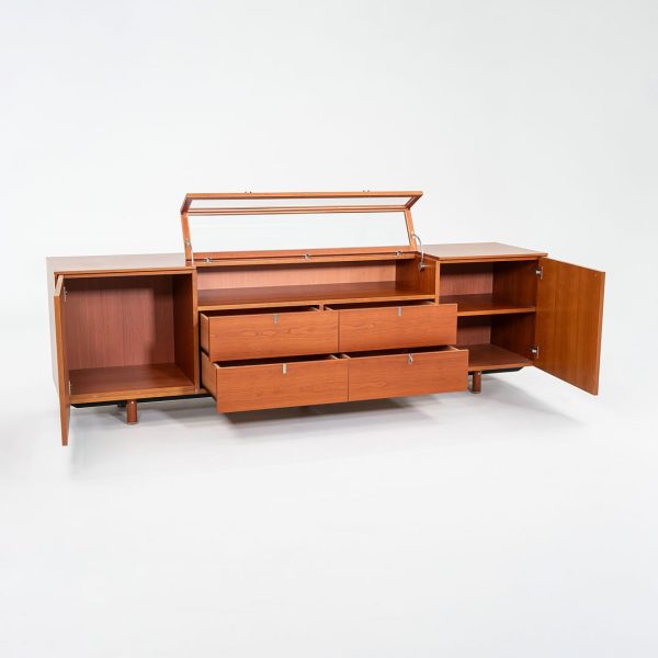 1990s ARCO   Poliform Cabinet in Cherry with Glass Case Hot on Sale