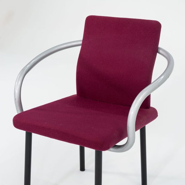 1995 Mandarin Chair by Ettore Sottsass for Knoll Steel, Foam, Padding, Wood, Plastic Hot on Sale