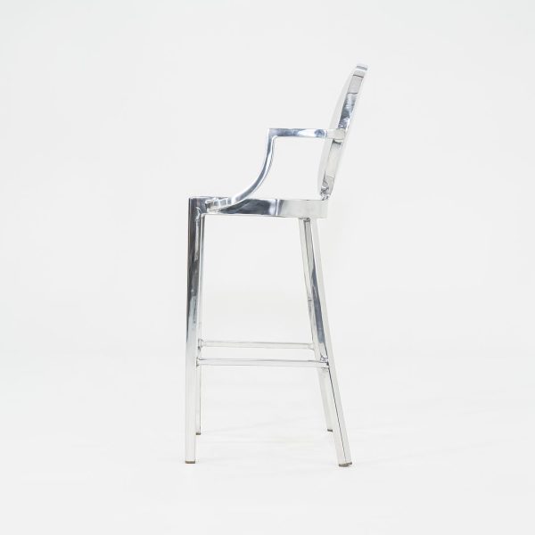 2010 One Armed Polished Kong Bar Stool by Philippe Starck for Emeco Hot on Sale