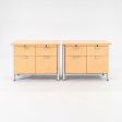 1990s Propeller Credenza Cabinet by Emanuela Frattini for Knoll in Maple 2x Available Online now