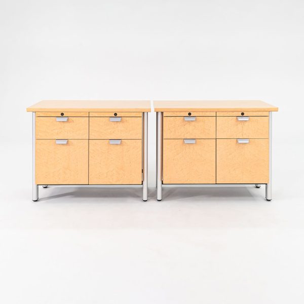 1990s Propeller Credenza Cabinet by Emanuela Frattini for Knoll in Maple 2x Available Online now