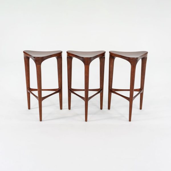 2010s 2 BY 3 Counter Stool by 2 BY 3 Design for Geiger in Cherry Wood 11x Available Hot on Sale