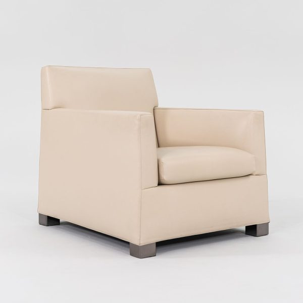 2010s Leather Lounge Chair by Rodolfo Dordoni for MInotti Leather, Foam, Padding, Wood, Steel Online now