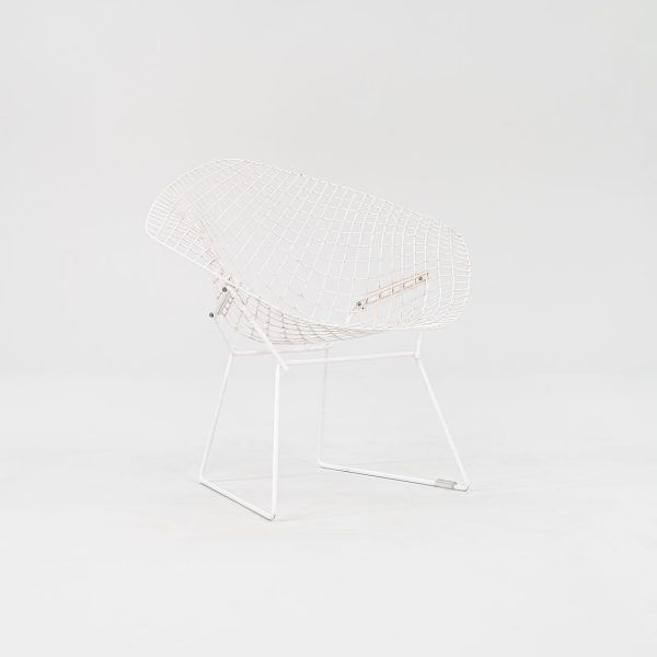 1980s Bertoia Diamond Chair, Model 421 by Harry Bertoia for Knoll Steel, Powdercoat, Plastic Sale