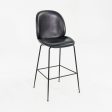 2010s GamFratesi for Gubi Beetle Bar Stools in Black Leather 8x Available Online Hot Sale