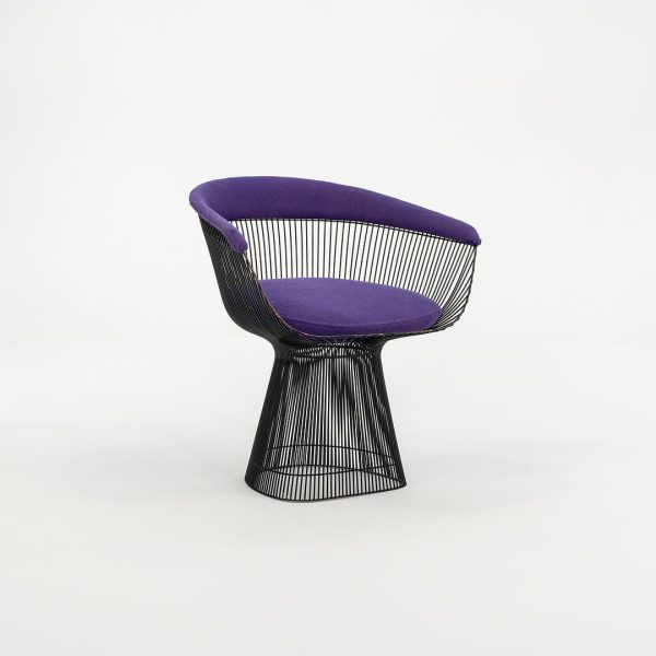 1960s Platner Arm Chair, Model 1725 by Warren Platner for Knoll with Bronzed Finish and Purple Fabric For Cheap