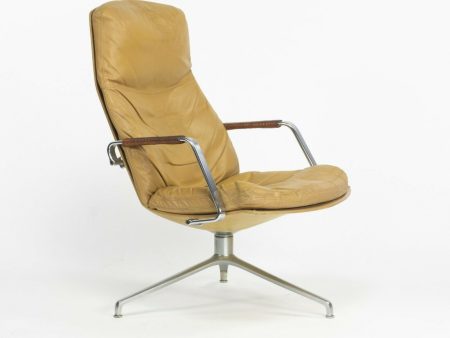 1960s Fabricius and Kastholm Kill International FK86 Lounge Chair in Tan Leather Hot on Sale