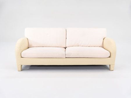 1990s Cina Sofa By Antonio Citterio For B&B Italia in 2-Tone Light Fabric 2x Available Online Sale