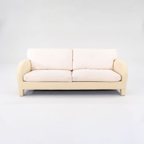 1990s Cina Sofa By Antonio Citterio For B&B Italia in 2-Tone Light Fabric 2x Available Online Sale