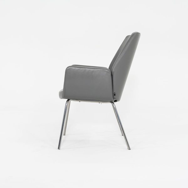 2014 Bindu Mid-Back Guest Chair by Brian Kane for Coalesse in Grey Leather 17x Available For Cheap