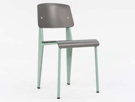 2023 Standard SP Chair by Jean Prouve for Vitra in Green and Grey Brand New 12+ Available Online