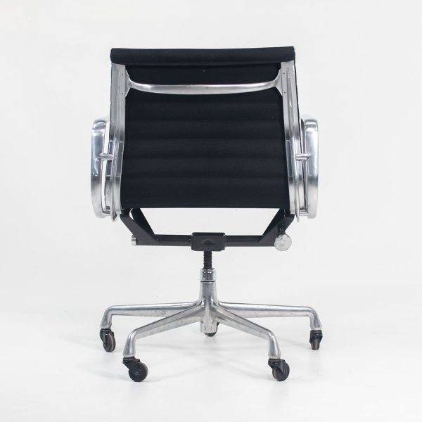 2010s Eames Aluminum Group Management Desk Chair by Ray and Charles Eames for Herman Miller in Black Fabric 2x Available For Discount