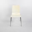 2000s Set of Four Knoll Gigi Chairs by Marco Maran in White and Chrome For Cheap