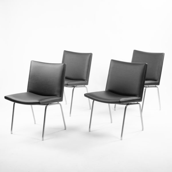 1960s Hans J. Wegner Set of 10 AP38 Airport Dining Chairs by A.P. Stolen Denmark For Cheap