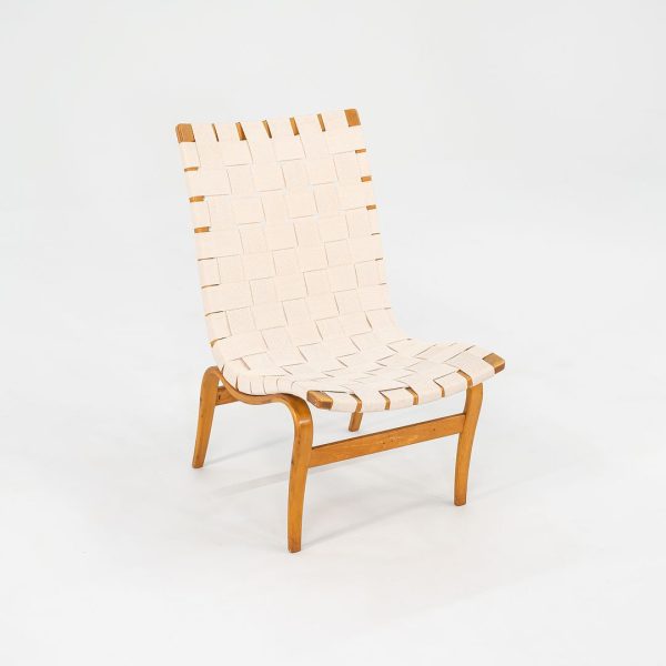 1960s Eva Lounge Chair, Model 41 by Bruno Mathsson for Firma Karl Mathsson in Beech 4x Available Online Sale